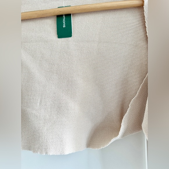 NWT SIMON’S Finely Ribbed Knit Bolero Shrug • Ivory Beige • small/ medium - Picture 3 of 9